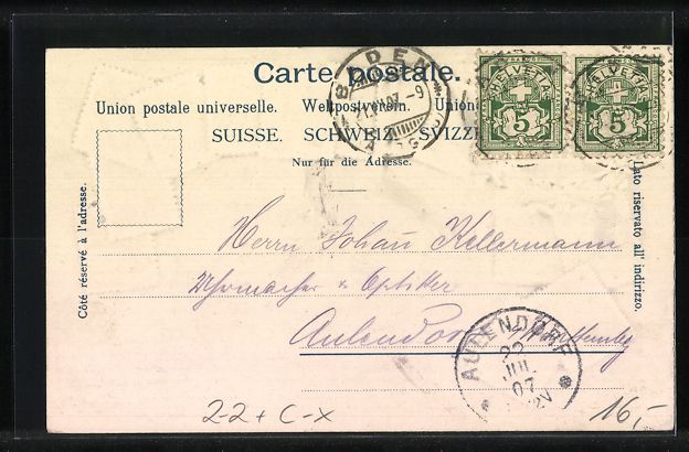 Ansichtskarten: Baden, Stadtansicht, Wappen, verschieden – Gebraucht aus Berlin von bartko-reher 1