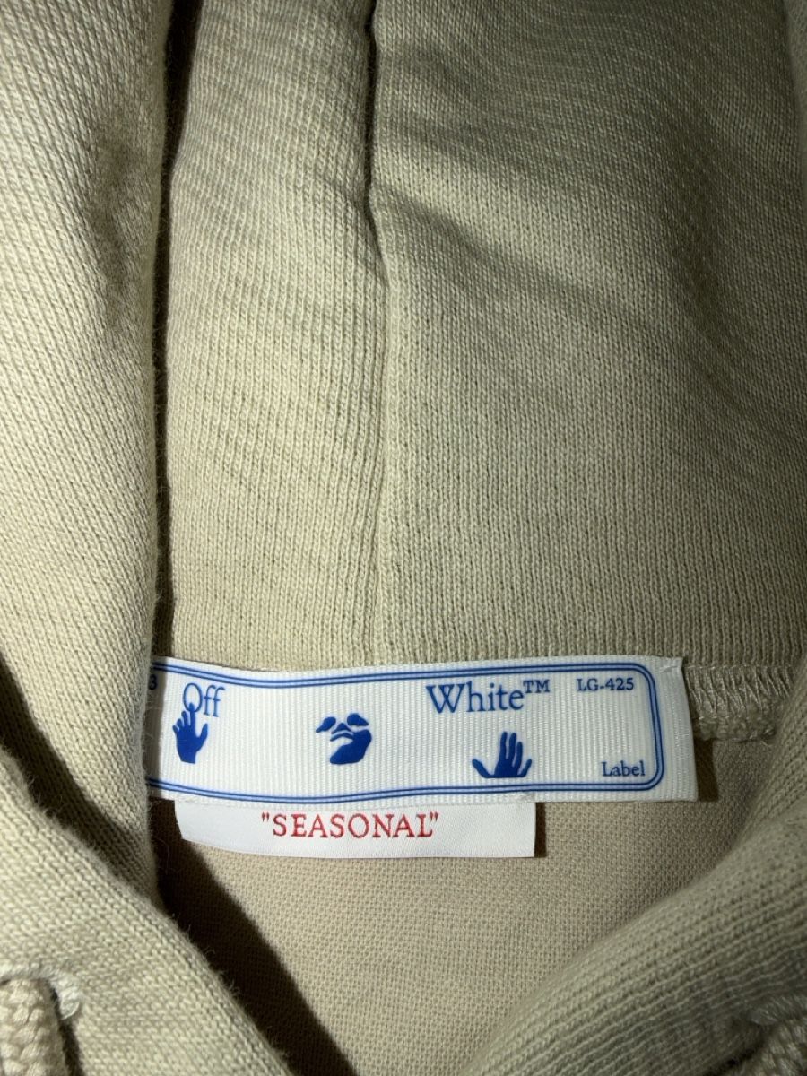 Off-White Maglioni & Felpe: Off-White hoodie, light olive green, M – Nuovo (secondo la descrizione) da Genève venduto da camillarachel 1