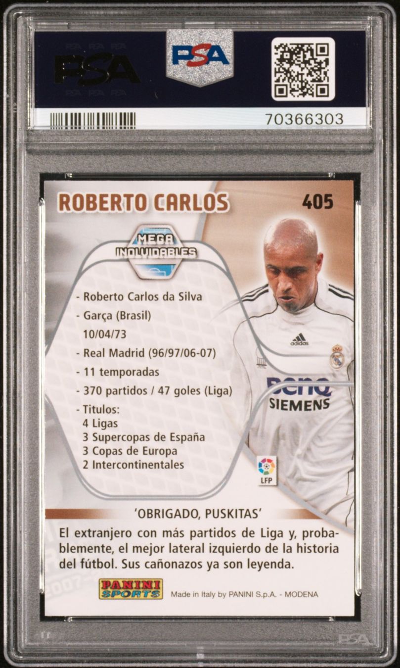 Panini Carte collezionabili: PANINI MEGACRACKS 2007/08 Roberto Carlos PSA 9 – Nuovo (secondo la descrizione) da St. Gallen venduto da Matrix023 1
