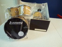 Modell Schlagzeug LUDWIG, Beige, Original, HandWerk, Unikat!