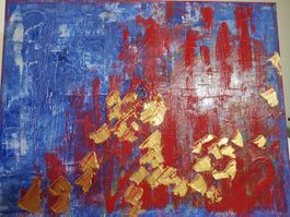 Painting: "Wahnsinn", 58 x 75 cm canvas frame
