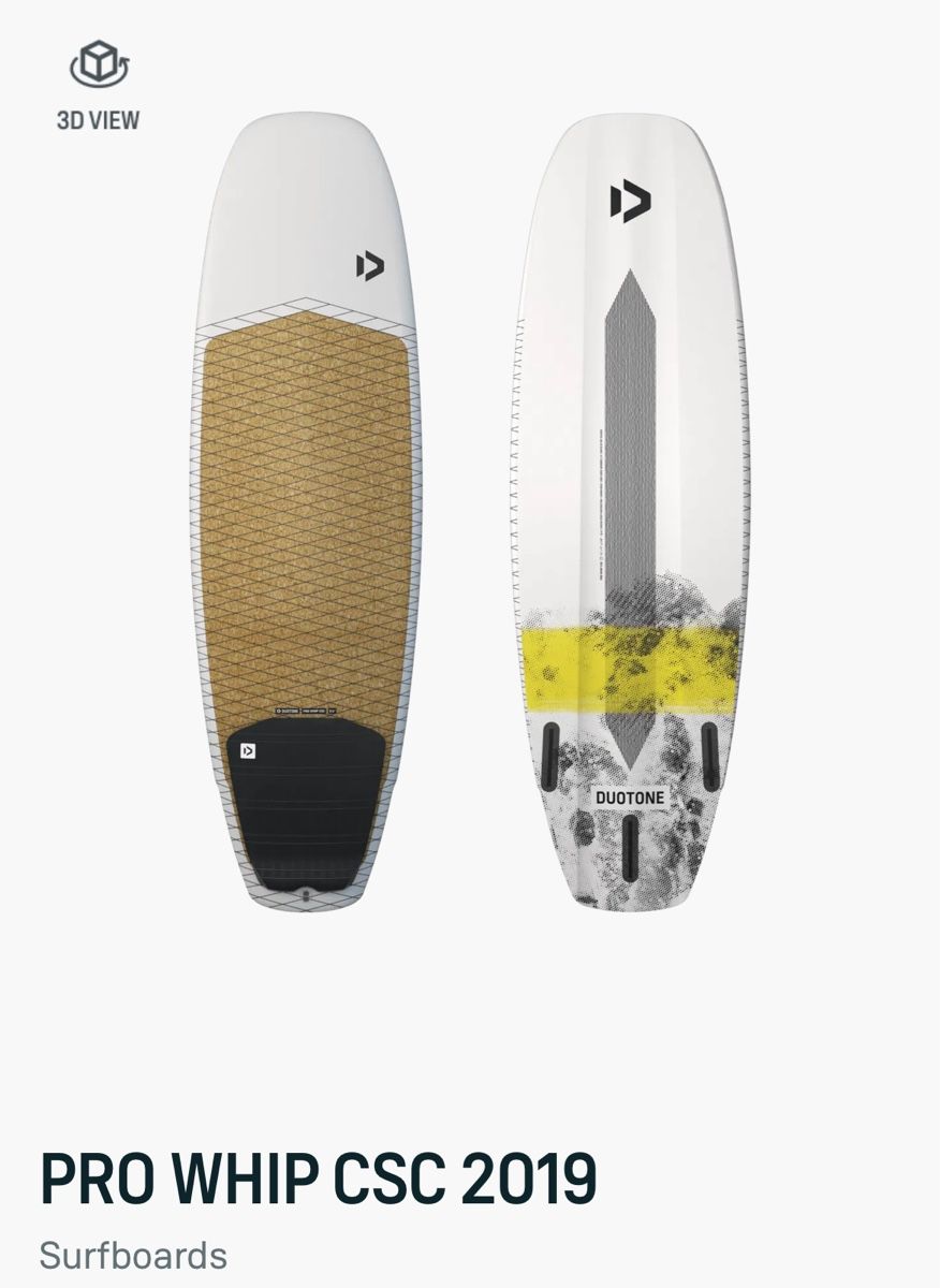 Duotone Tavole da surf e di nuoto: Kite-surf board Duotone Whip CSC 5.0 with extra padding – Usato da Gockhausen venduto da Bianka6789