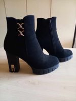 Elegante Damen Stiefeletten Schwarz Gr. 37 wie neu!