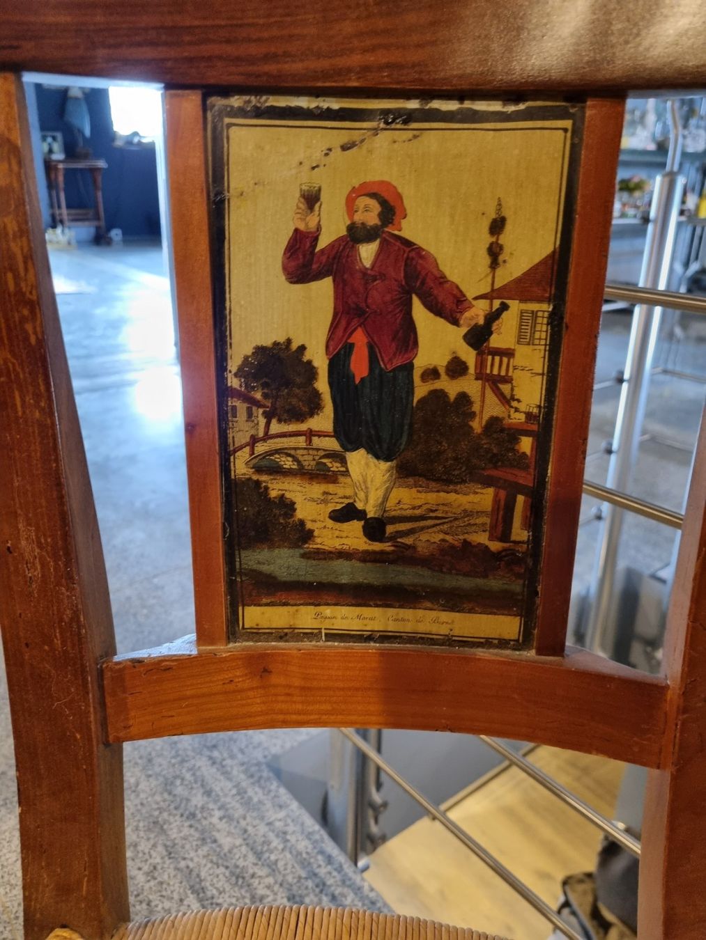 Sedie: Rare suite de 6 chaises Directoire d'époque origine bernoise – Usato da Morgins venduto da pmd_px9d 4