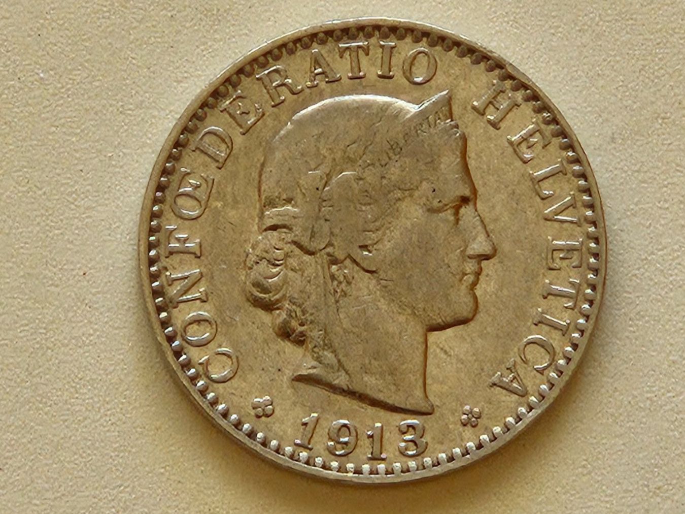 Toutes les monnaies: 20 Rappen 1913 s-ss – D'occasion à Hinwil par Bell1894
