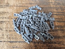 lego 44301 lot de 50 pièces Dark Bluish Gray Hinge Plate