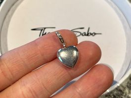 Thomas Sabo Charm Anhänger Herz 🤍 Silber, Top Zustand! ✨