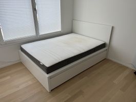IKEA MALM Bett 140x200 inkl. 2 Lattenroste & GRATIS Matratze