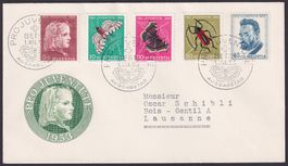 PJ 1953, FDC illustriert, im seltenen US-Format!