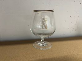 Vintage Cognac Gläser Napoleon mit Goldrand  6er-Set