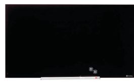 Glastafel Nobo Diamond, magnetisch, schwarz, 100x56cm