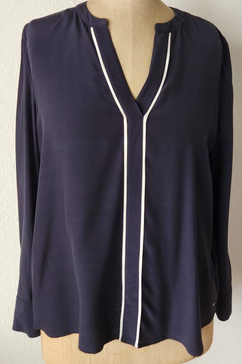Tommy Hilfiger Camicette: Tommy Hilfiger Bluse, Gr. 38, Dunkelblau – Nuovo (secondo la descrizione) da Zürich venduto da Stephs13