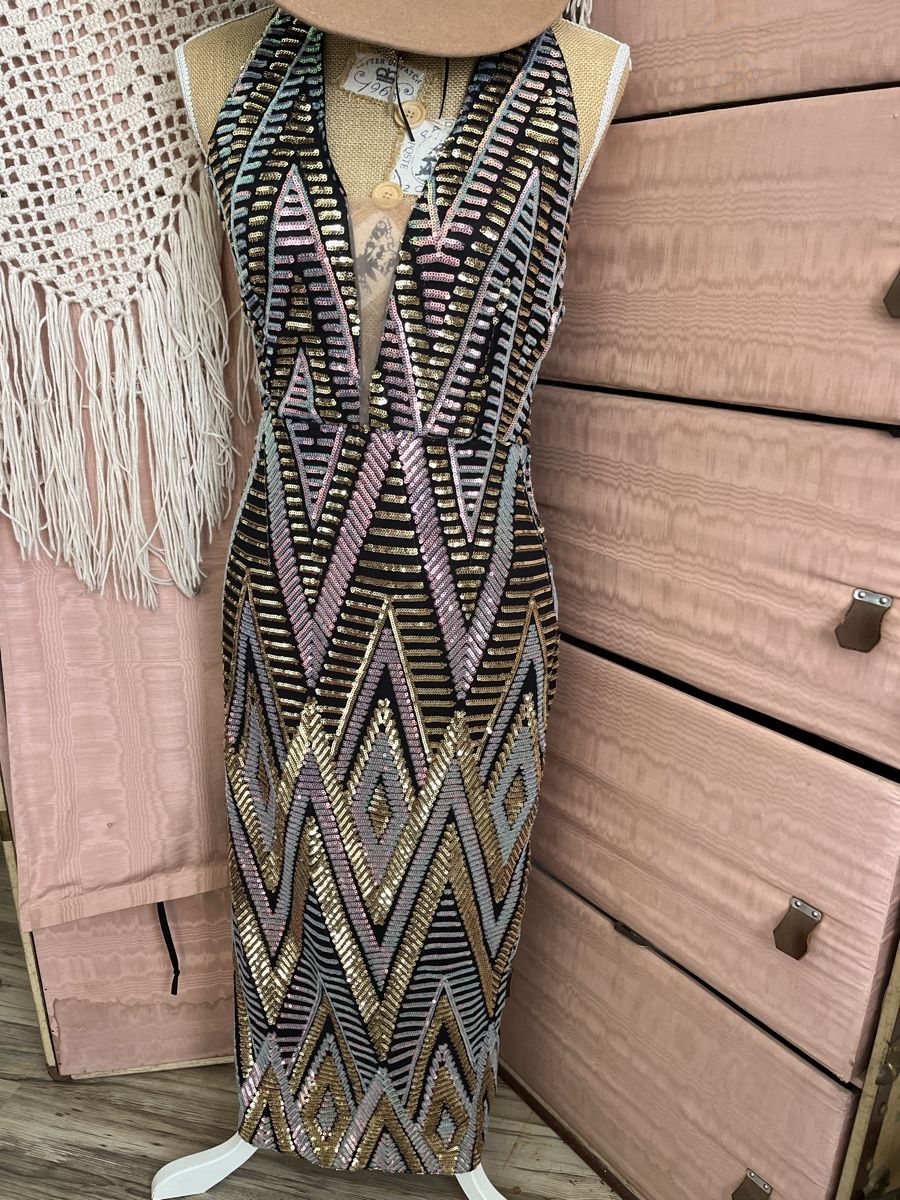 Robes: Vestito con paillettes  – Neuf (Voir description) à Novaggio par Sabi-Pearl 4