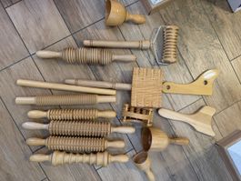 Professionelles Madero Holzmassage– Echtholz & lackiert