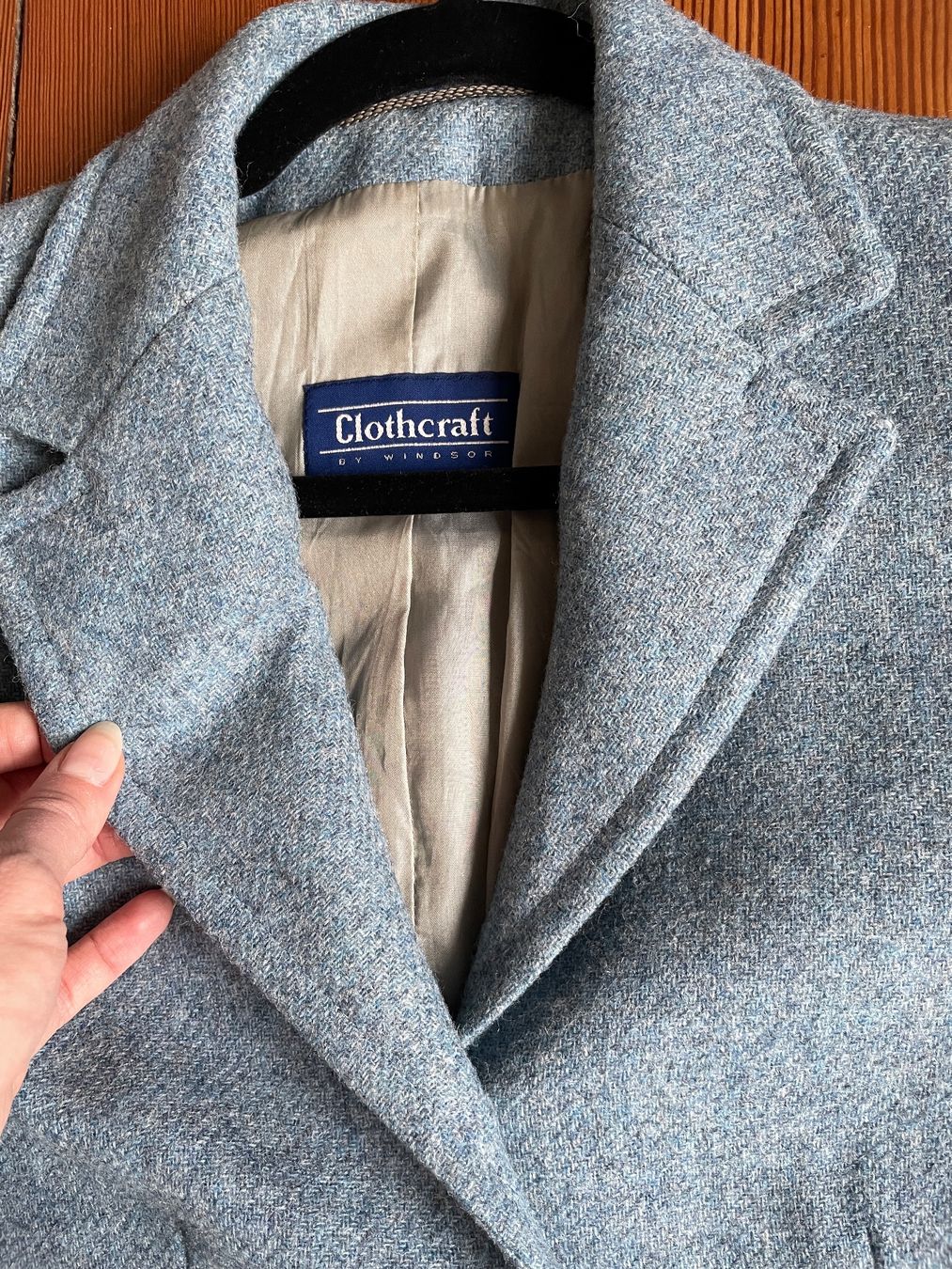 Giacche: Vintage blue blazer pure wool equestrian – Usato da Zürich venduto da lulu_c 1