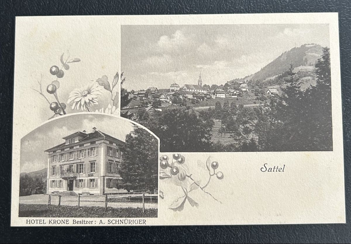 Cartes postales: AK Sattel 2-Bildrig  – D'occasion à Horw par Tellbub