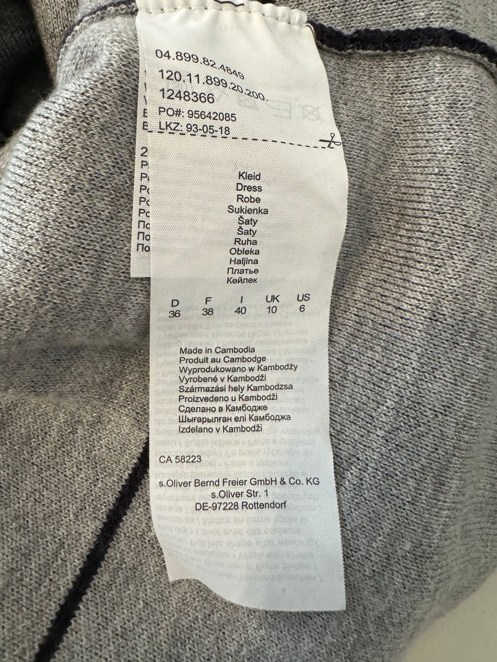 S.Oliver Vestiti: Neu S. Oliver Kleid Gr. 36 60% Viskose – Nuovo (secondo la descrizione) da Kirchdorf AG venduto da coco123 5