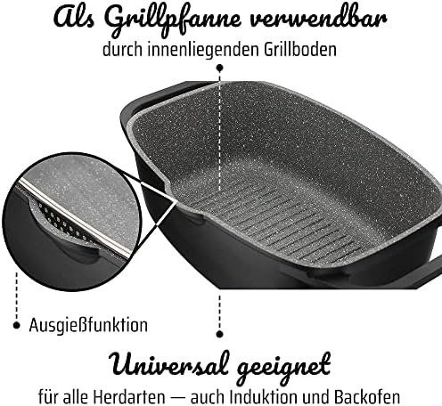 Pentole: Universalbräter Gourmet Granit hochwerti hochwertiger Bräter – Nuovo e nell'imballaggio originale da Hundwil venduto da pak_7zvn 4