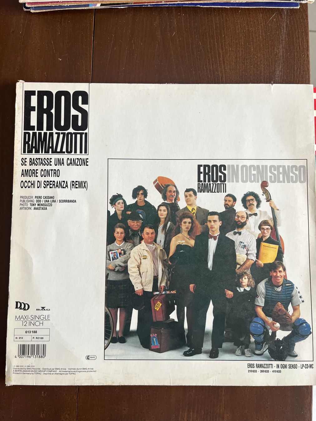 Dischi in vinile: LP Eros Ramazzotti – Usato da Dintikon venduto da Redgar58 1