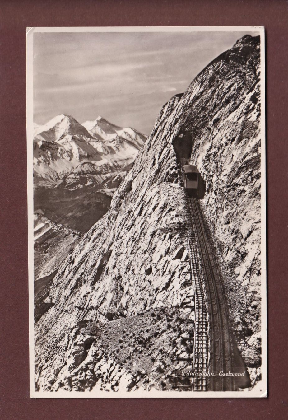 Ansichtskarten: PILATUSBAHN - Eselwand – Gebraucht aus Pully von nicecards-shop