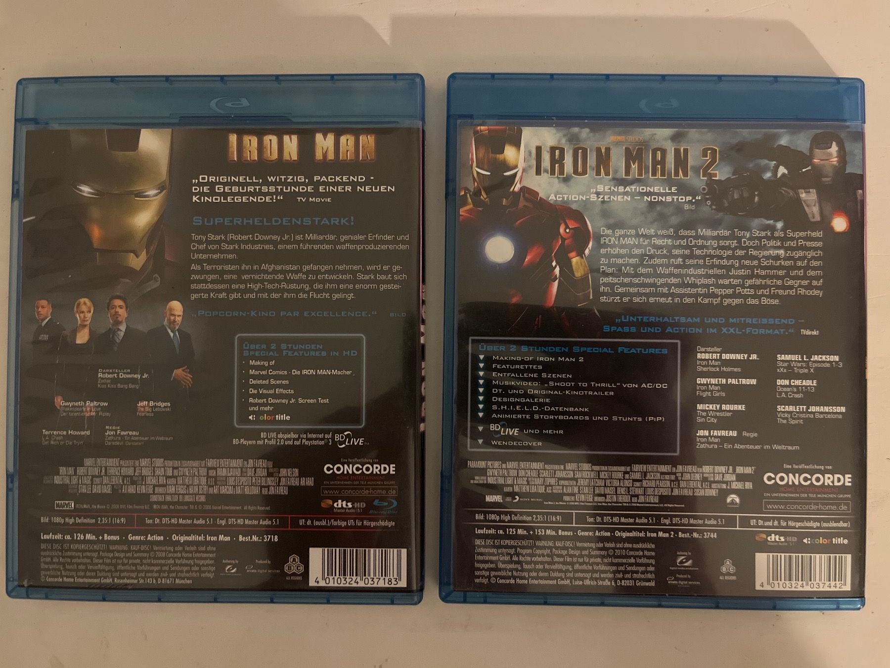 Tutti i DVDs: Marvel | Iron Man 1-3, Blu-ray & Steelbook – Usato da Sierre venduto da black.box 2