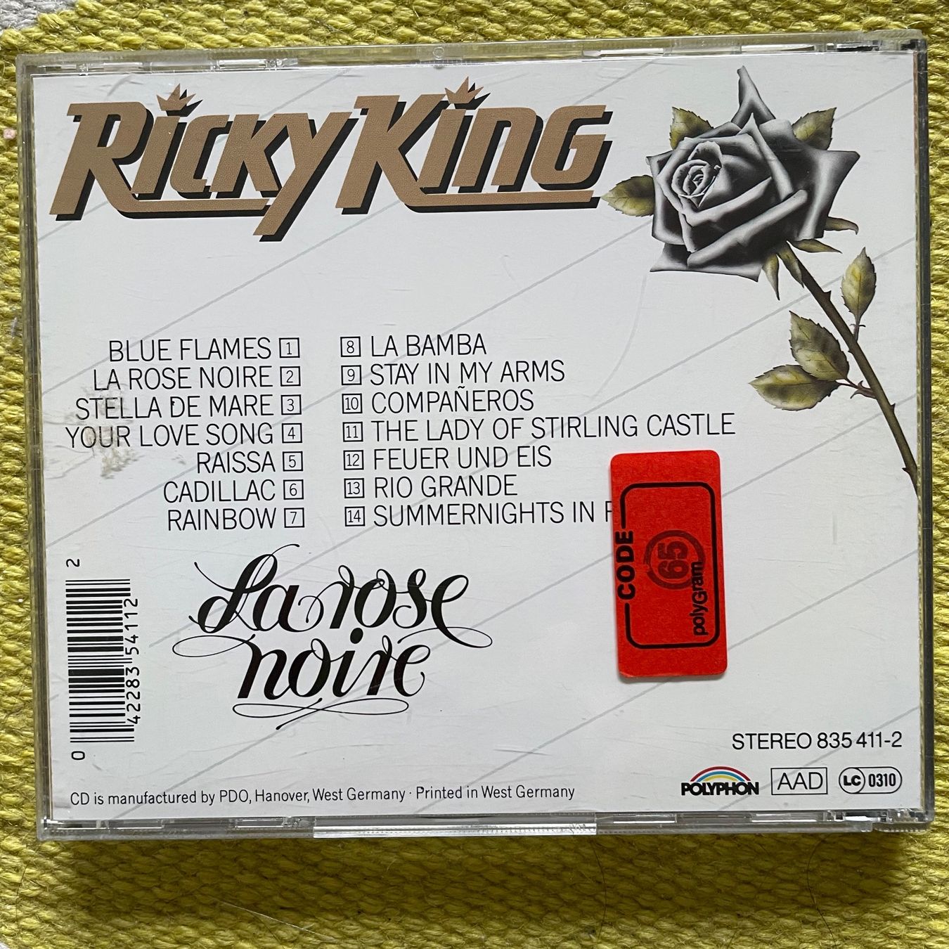 CD: RICKY KING-LA ROSE NOIRE – Usato da Rorschacherberg venduto da CD-Roli 1