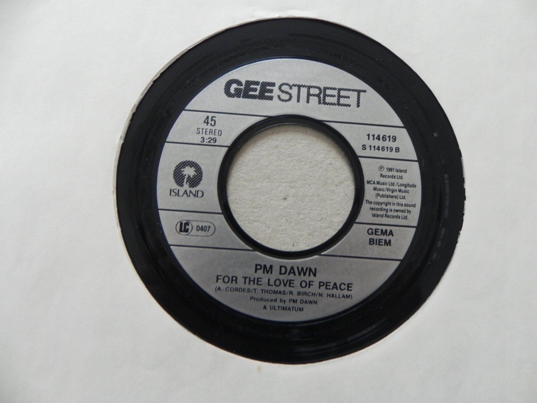 Dischi in vinile: Single 7" US Rap Duo PM Dawn 1991 Set adrift on Memory Bliss – Usato da Siebnen venduto da krimsie 3