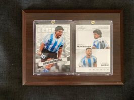 Maradona - Lionel Messi Argentinien Leaf Legends Plakette