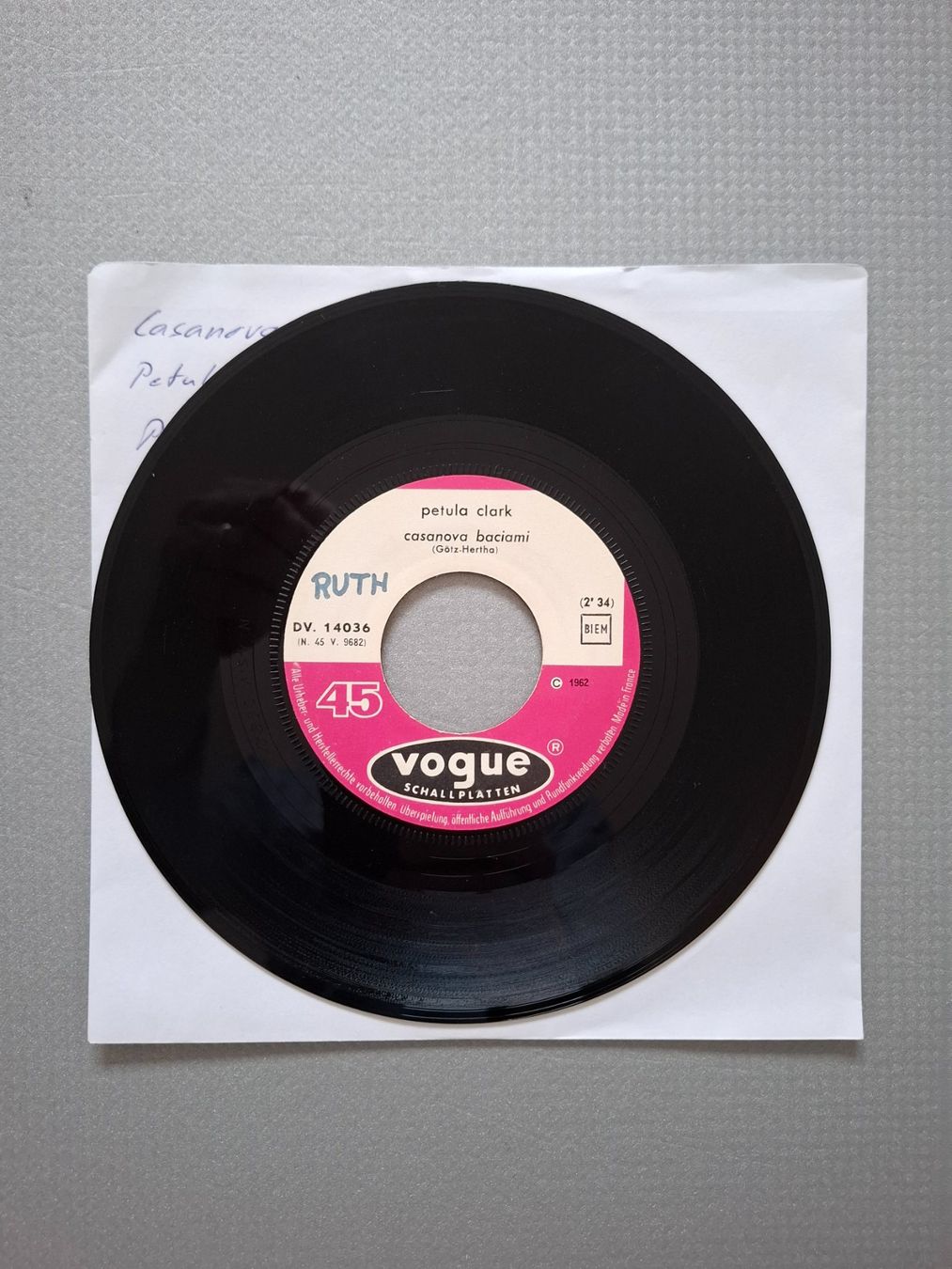 Dischi in vinile: Petula Clark - Casanova Baciami – Usato da Arbon venduto da pendulum 1