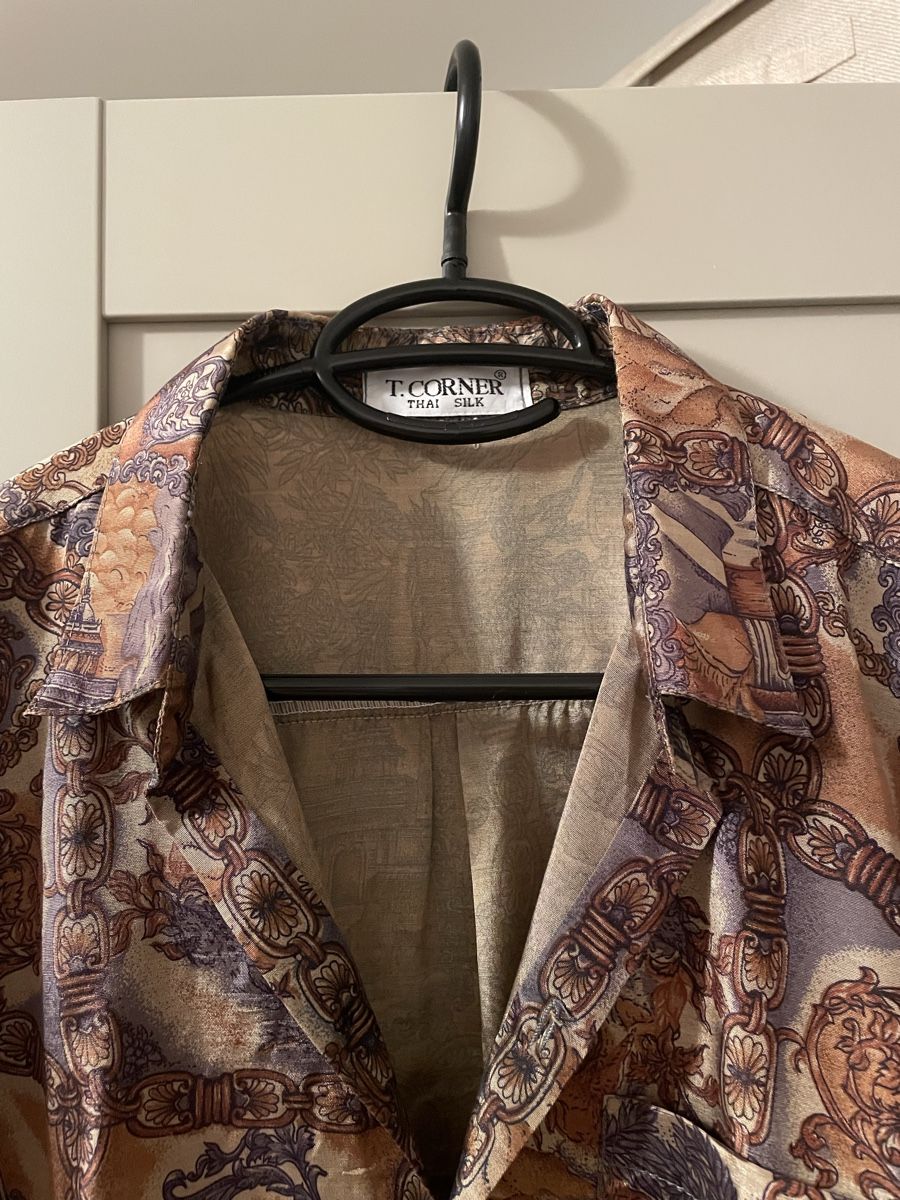 Camicie: Herren Hemd T-Corner Thai Silk Grösse L – Usato da Winterthur venduto da orep1234 1