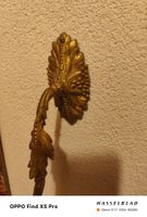 Vintage Wandkerzenhalter Messing, 2er Set, Goldfarben