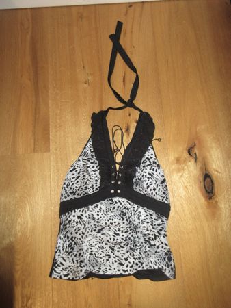 Oberteil Neckholder im Animalprint