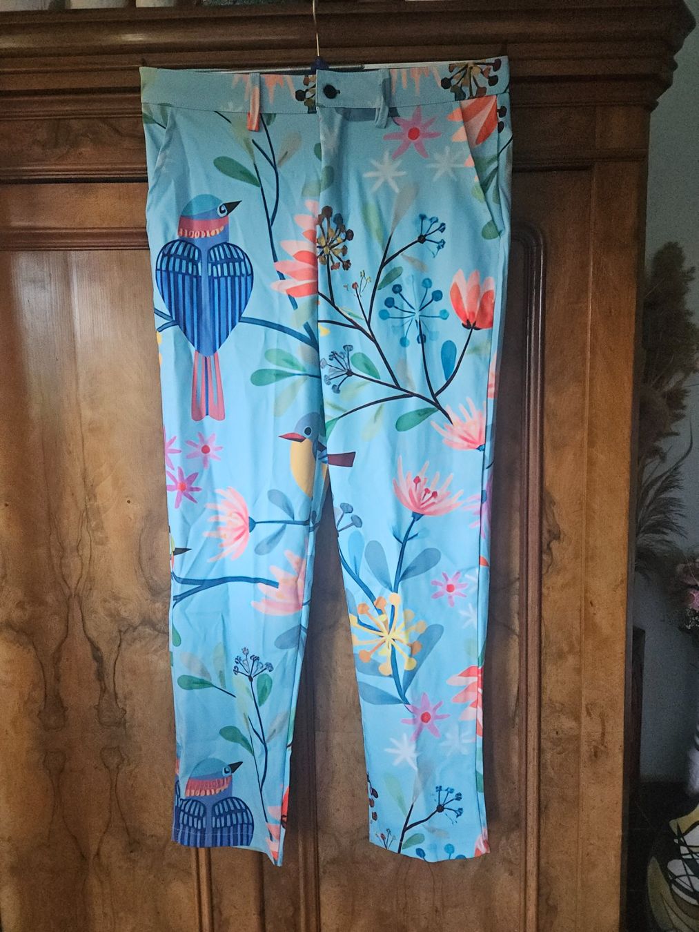 Pantaloni: pantalon fleuri T 40 neuf – Nuovo (secondo la descrizione) da Thônex venduto da lacomtessedesfees
