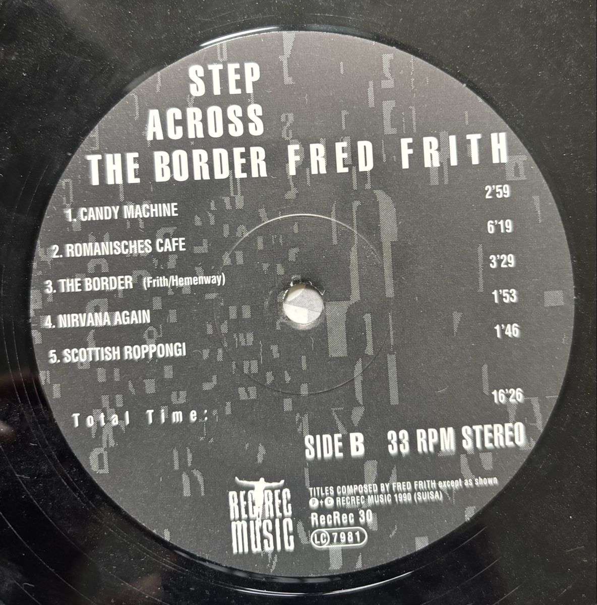Dischi in vinile: Fred Frith - Step Across the Border 2xLP VG+/VG+ – Usato da Neuchâtel venduto da Deivid2 2