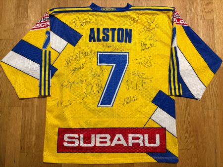 ORIGINAL HC DAVOS  # 7 ALSTON 1995/96 TRIKOT SIGNIERT XL