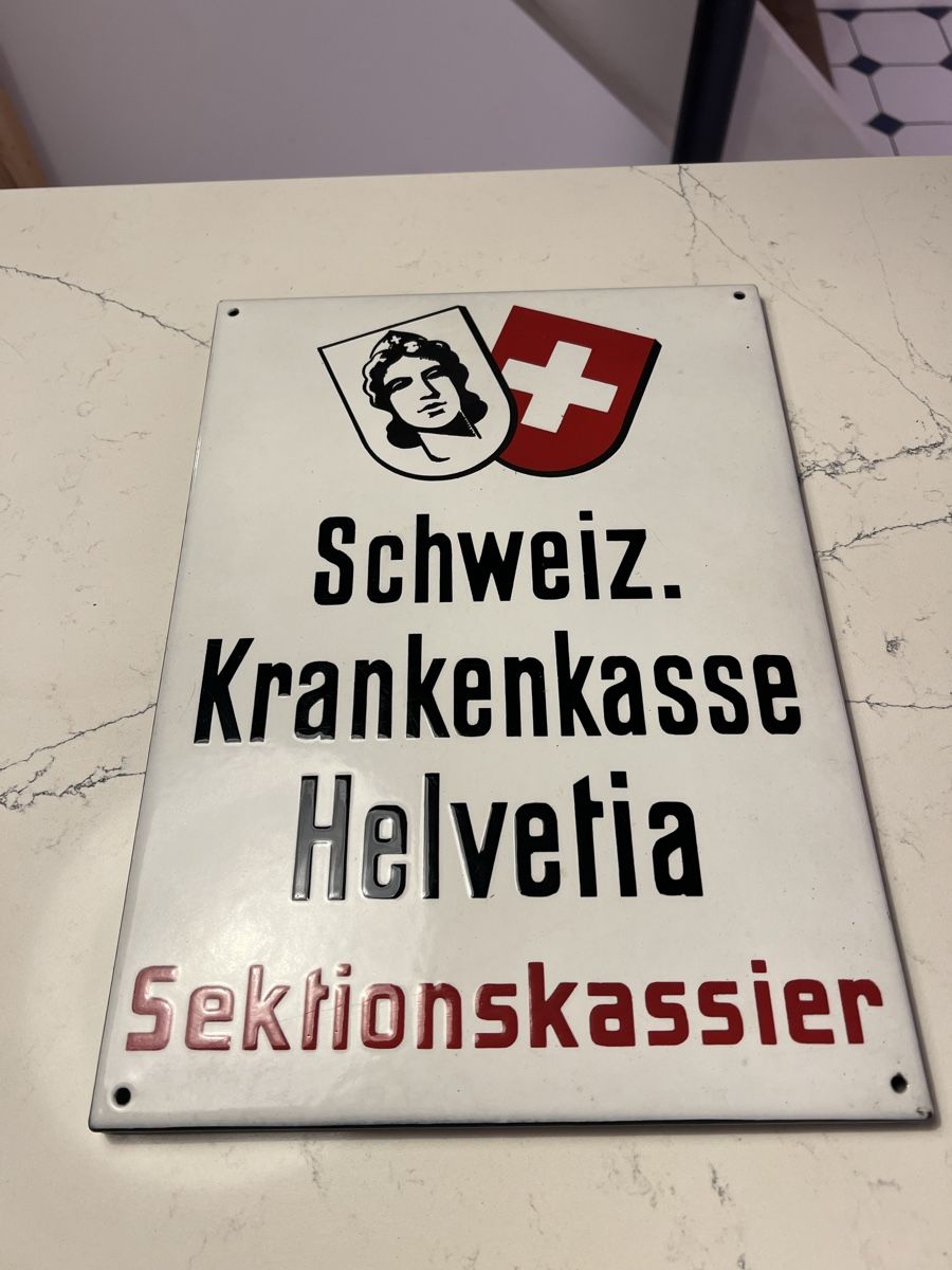 Insegne: Altes Emailleschild – Usato da Aarburg venduto da Annemarie16