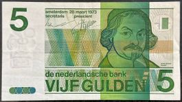 5 Gulden Schein von 1973 - für Sammler!
