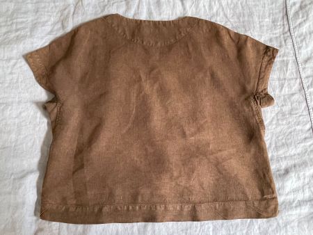OSKA Damenshirt mit angeschnittenem Arm, 100% Leinen, Gr III