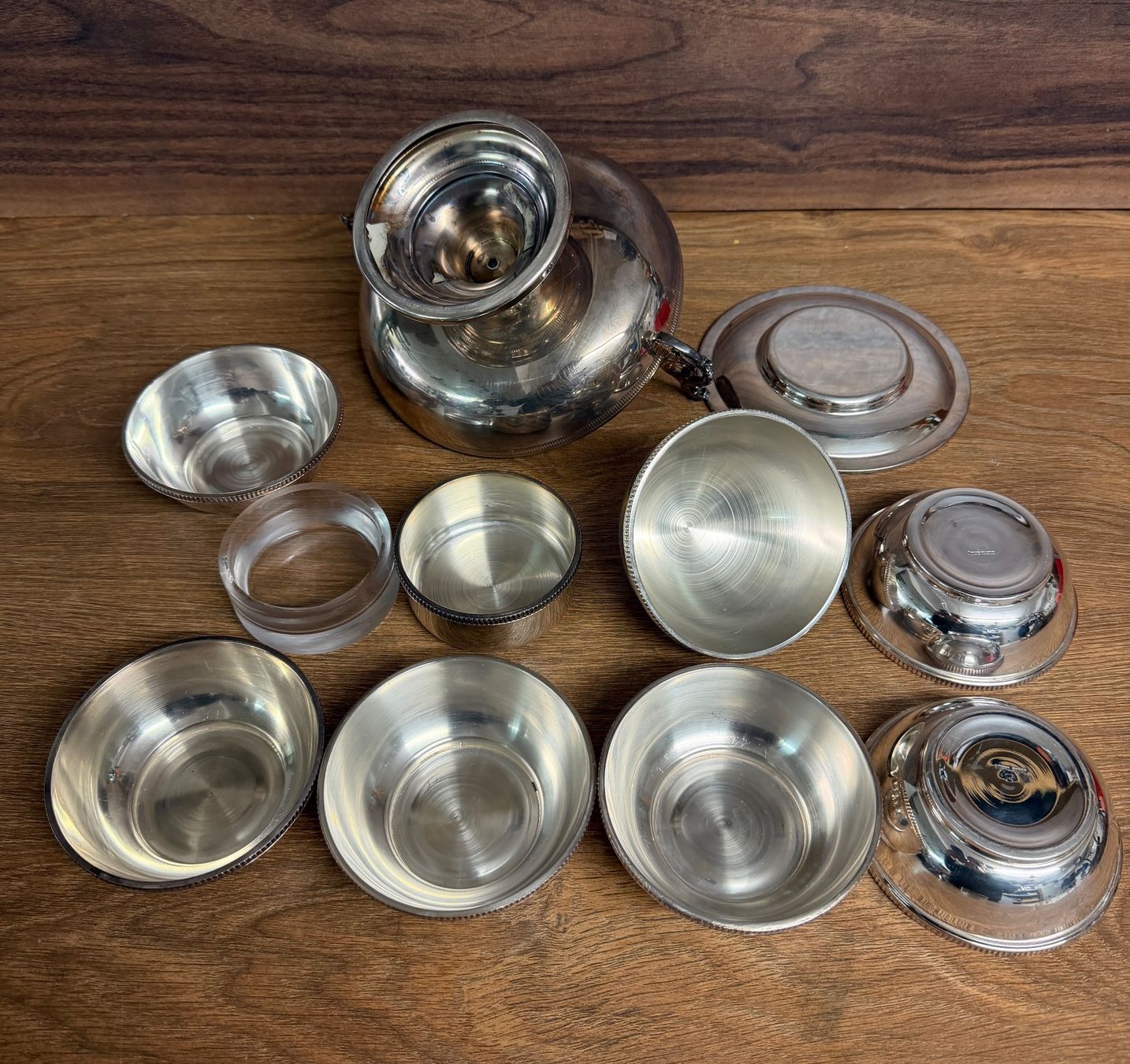 Set di piatti: Jolie Table Silber-Schalen-Set, 12-teilig – Usato da Nussbaumen AG venduto da olitech5415 3