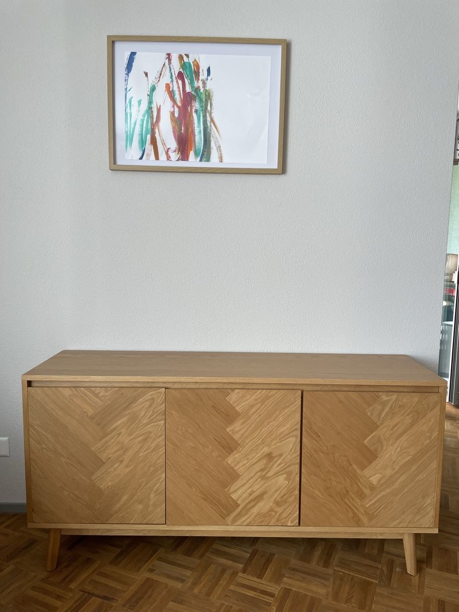 Kommoden: Sideboard - Eiche - Front in Fischgräten-Optik – Gebraucht aus Zürich von Nini_Herren 3