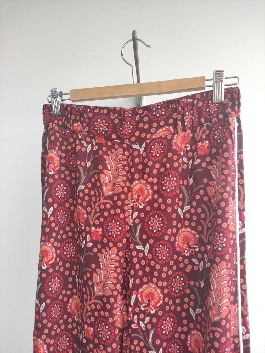Pantaloni: Sommerhose rot gemustert Gr. 36 Sienna – Nuovo (secondo la descrizione) da Schliern b. Köniz venduto da Pecannut 3