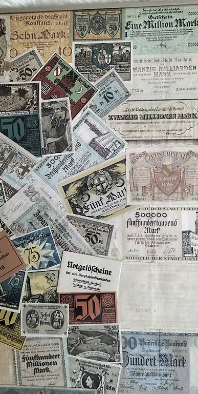 Banconote: Sammlung Reichsbanknoten  – Usato da Steinach venduto da Tsgweh 3