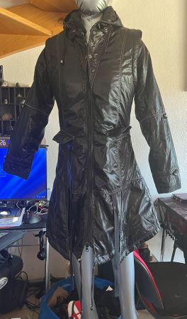 Manteau-veste modulable noire super originale taille 38