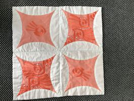 Patchwork -Quilt orange/beige
