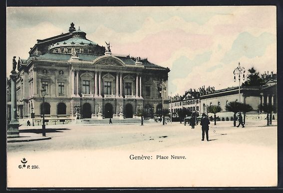 Cartoline postali: AK Genève, Place Neuve – Usato da Berlin venduto da bartko-reher