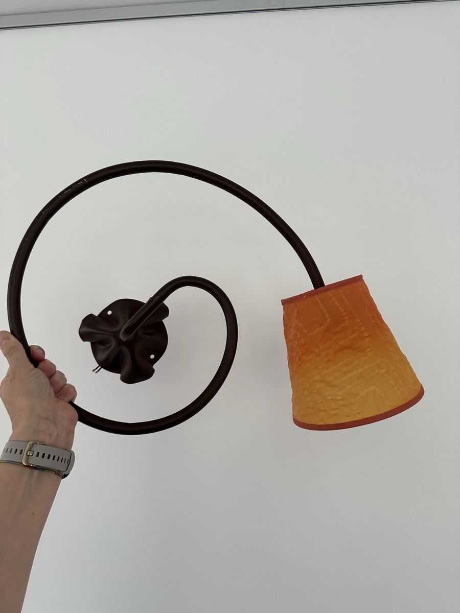 Lampade: 2 Appliques murales design boucle couleur rouille – Usato da Leytron venduto da TipTop1912 2