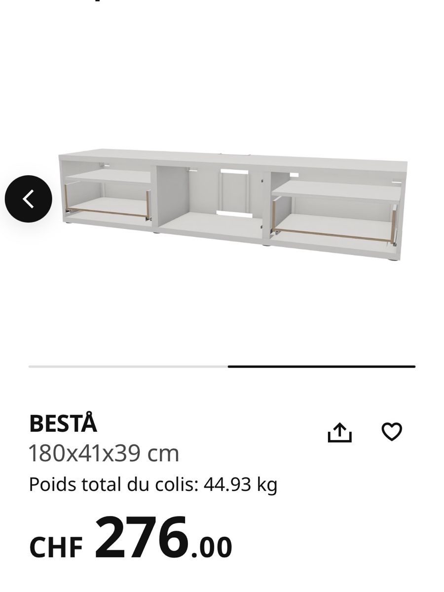 Ikea Mobili TV: TV-Möbel / BESTÅ IKEA – Usato da Schlieren venduto da dan_ctd9 2