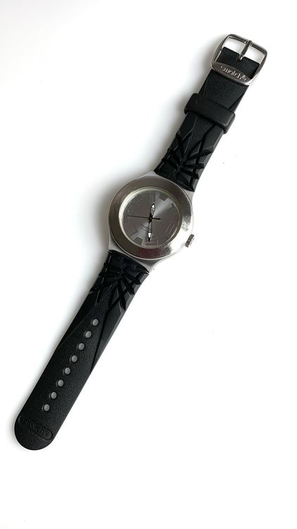 Swatch Irony Armbanduhr schwarz silber 2