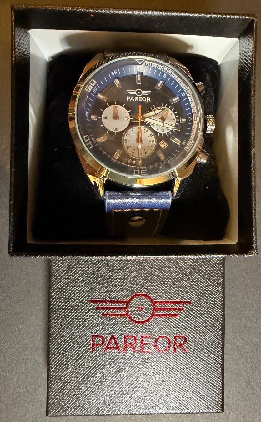 Orologi: Neue schöne Pareor Uhr – Nuovo e nell'imballaggio originale da Eptingen venduto da swi_9zxn