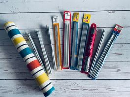 Lot d'aiguilles à tricoter les chaussettes/manches #2 à #5